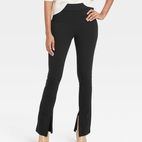 High-Waisted Split Hem Leggings - Picture 1 of 3